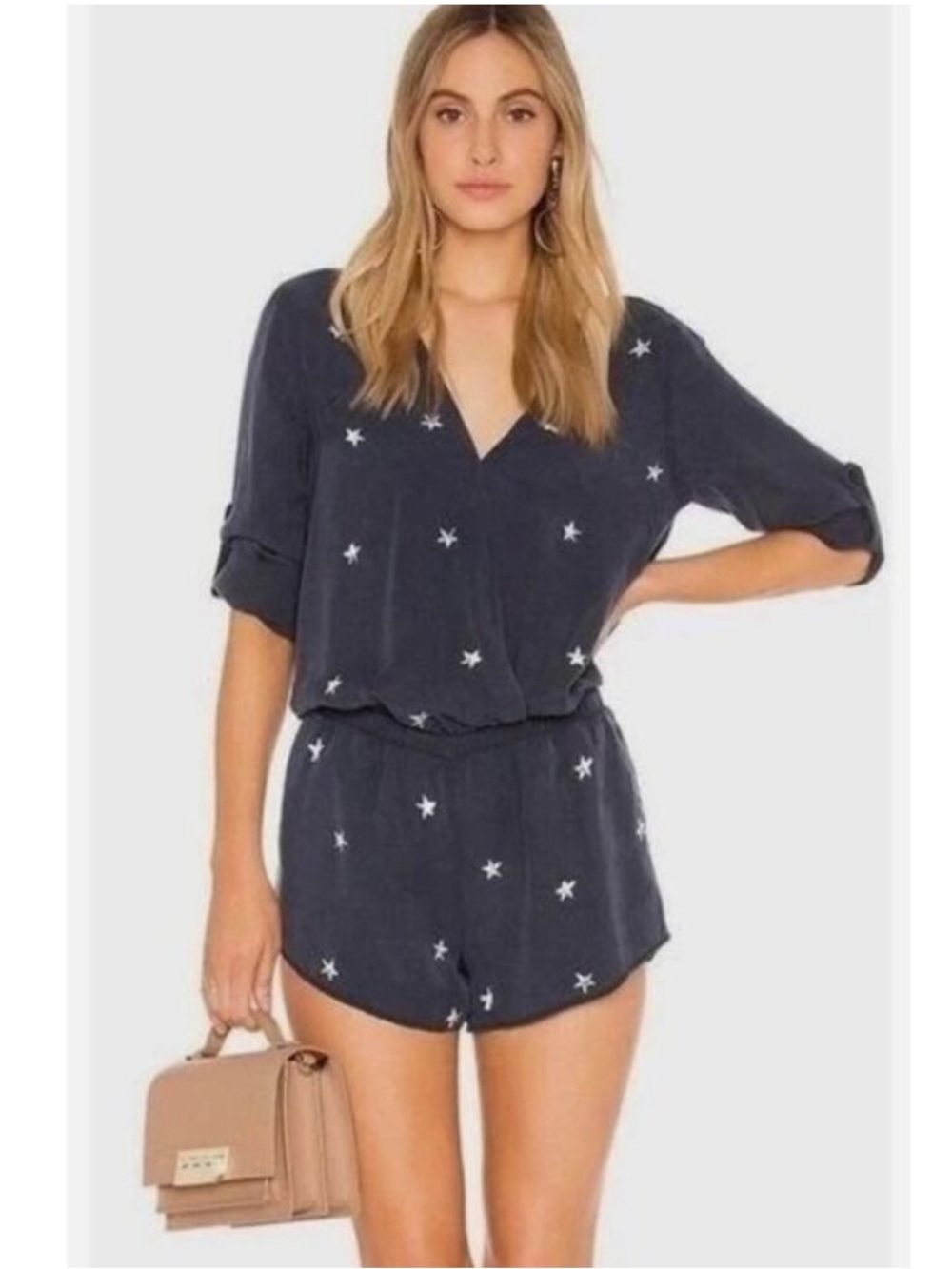 Cloth & Stone Star Print Romper